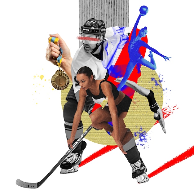 Sports  abstract collage