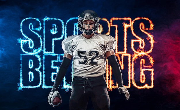 Photo sports betting concept design for a bookmaker download horizontal banner for sports website or mobile application