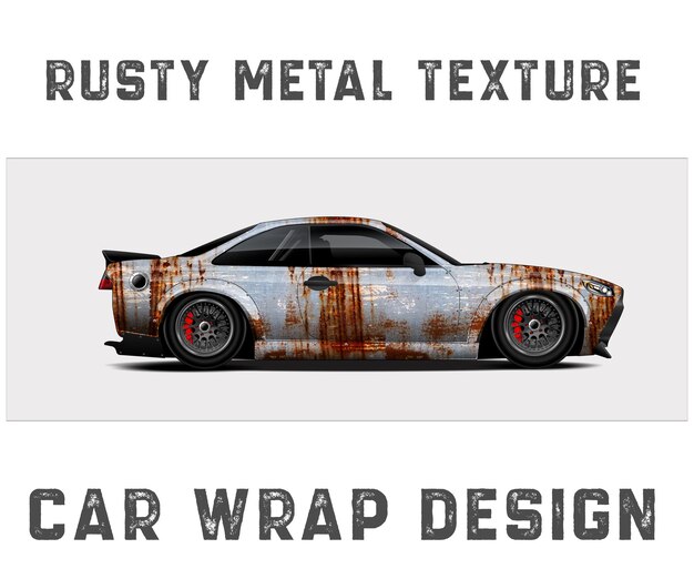 Photo sports car racing wrap design for wrap design