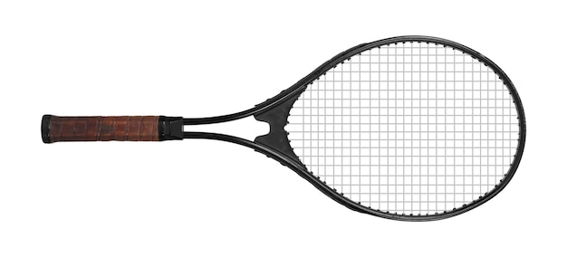 Photo sports equipment tennis racket isolated