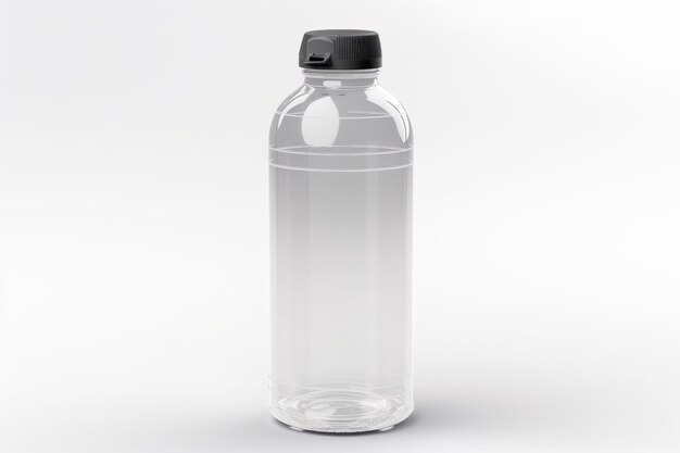 Sports ergonomic capacity water bottle closeup isolate white background AI generated