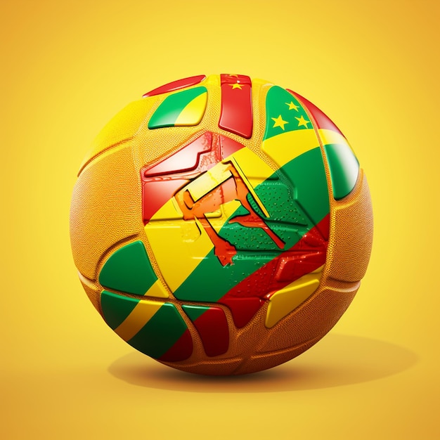 sports icons for football rugby and basketball with the flag of senegal