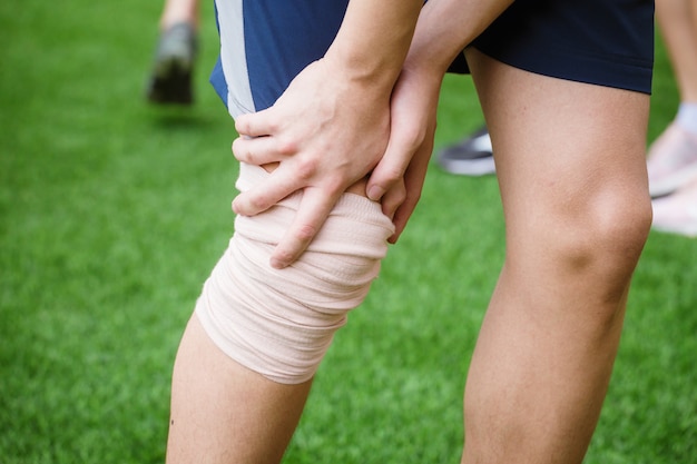  sports injured leg