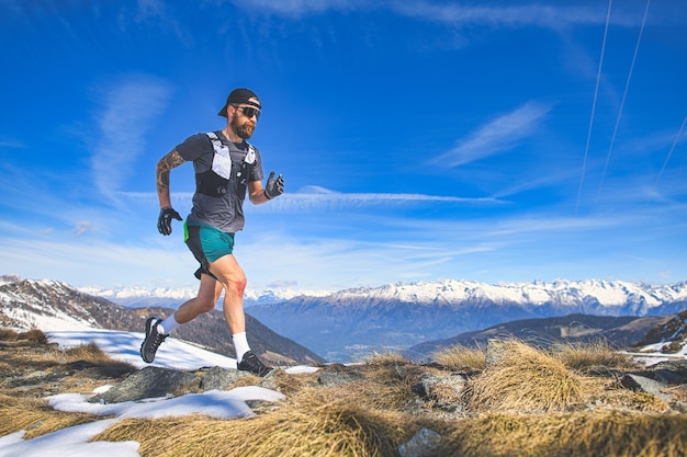 Sports preparation of a mountain runner