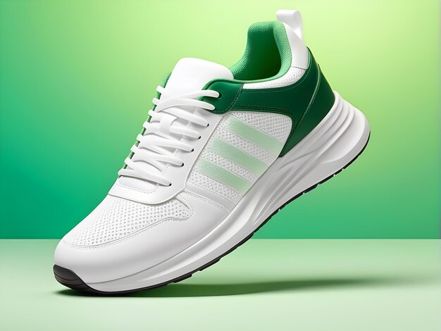 Photo sports sneakers concept design white sneakers