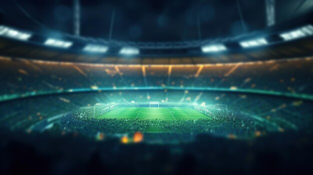 Photo sports stadium football field olympic games generative ai