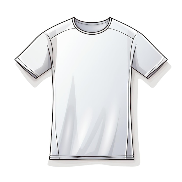 спортивная футболка просто изолирована на белом фоне