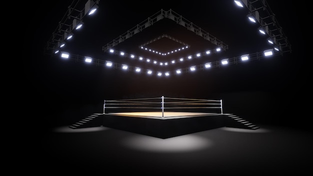 Sports wrestling and boxing Sport 4K professional background