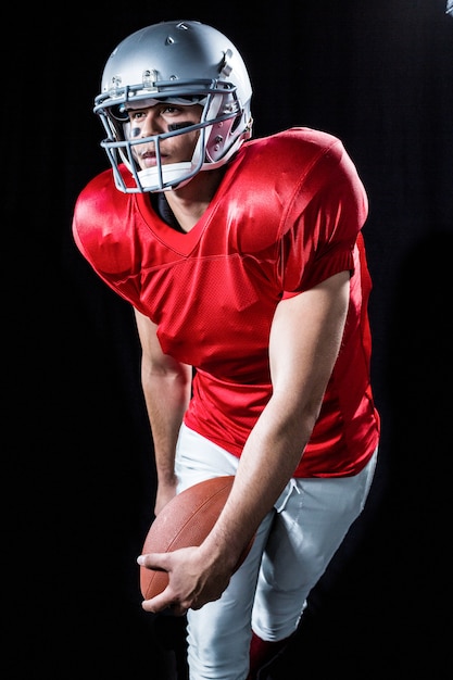 Sportsman playing American football