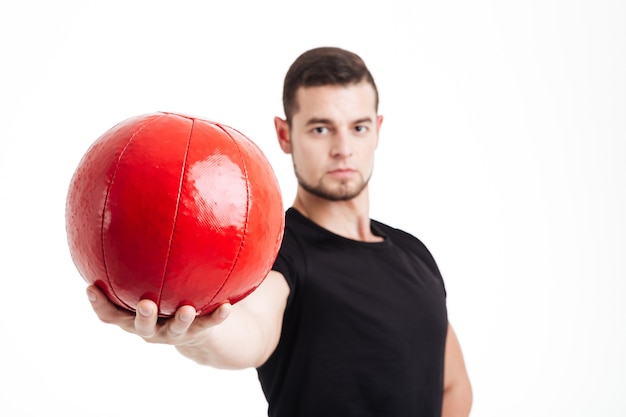 Sportsman with ball