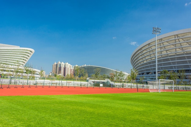 Foto sportveld kunststof baan