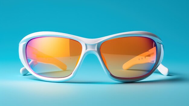 sporty sunglasses on the pastel background