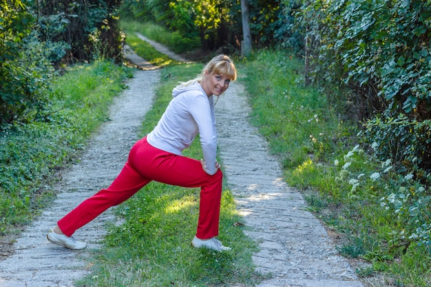 Sporty young woman