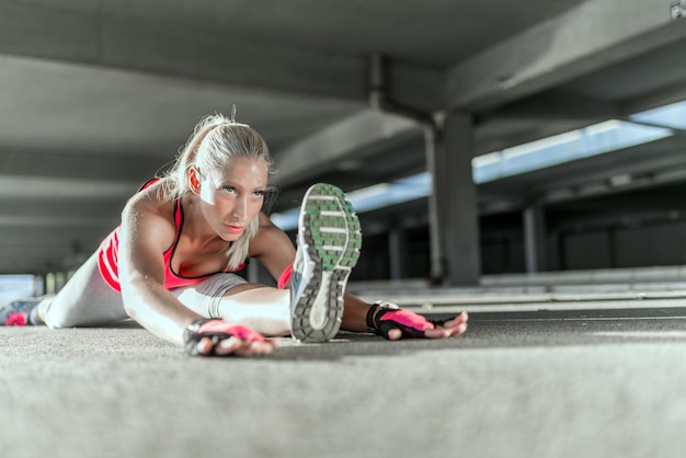 Sporty young woman.