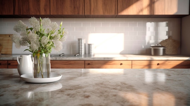 Spotless and Gleaming Kitchen Countertop