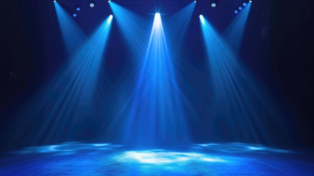 Spotlight-effect voor theaterconcertpodium Abstract gloeiend licht van spotlight verlicht