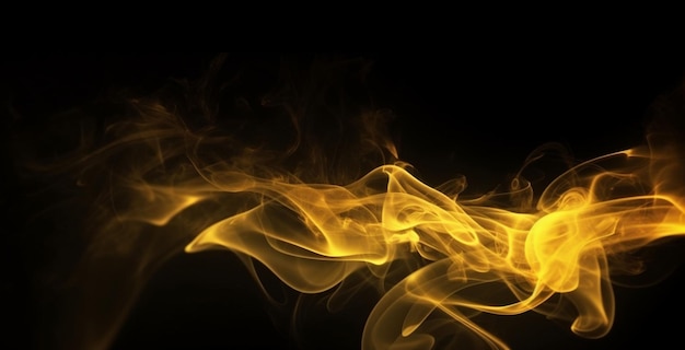 Spotlight glow yellow smoke background