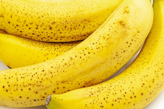 Spotted bananas Ripened Cavendish bananas full frame background