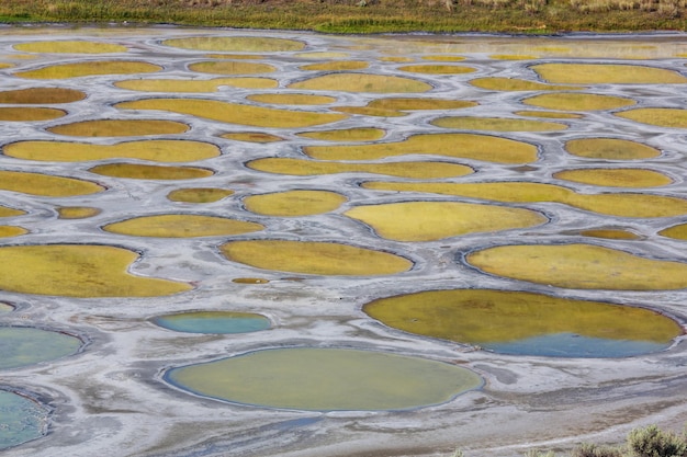 Spotted Lake in British Columbia, Canada