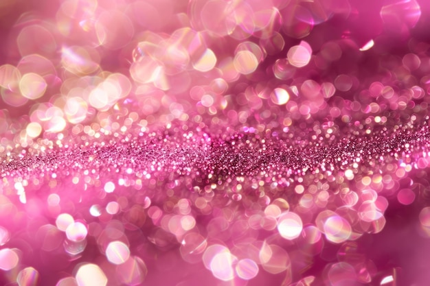 Sprankelende textuur Roze gouden glitter achtergrond Generatieve AI