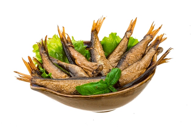 Sprats with basil