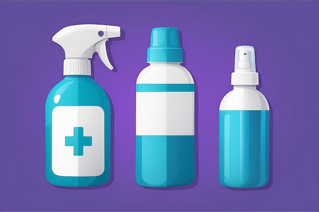Photo spray bottle cartoon vector icon illustration healthcare object icon concept isolated flat vector
