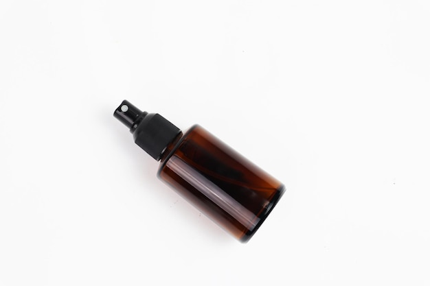 Spray bottle mockup perfume view on Top