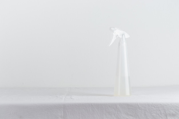 Spray bottle on the table