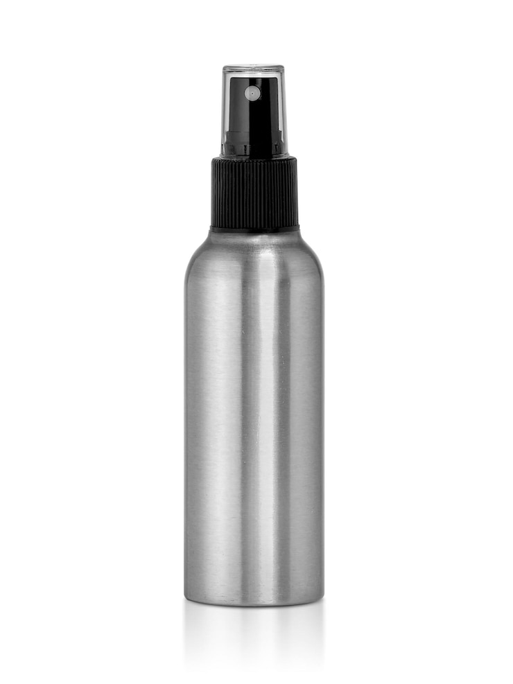Photo spray bottles isolated on white background