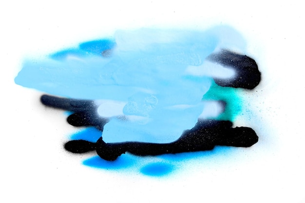 Spray paint tag or resource isolated against white background