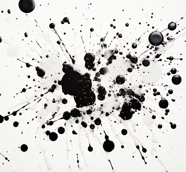 Sprayverf textuur geschilderd in zwart-wit waterverf