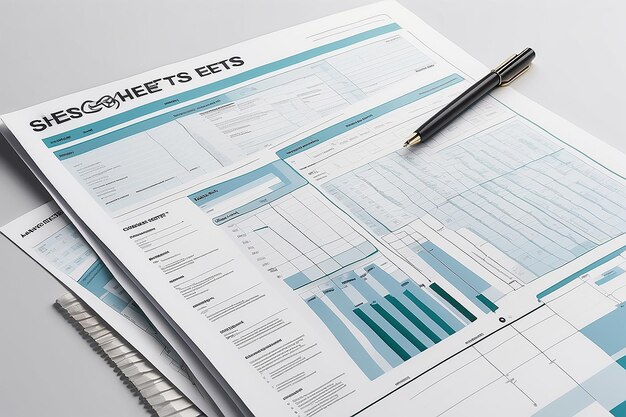 Spreadsheets concept illustration