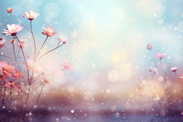 Spring background design with flowers ar 32 c 25