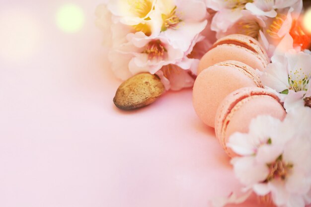 Photo spring background with blossom