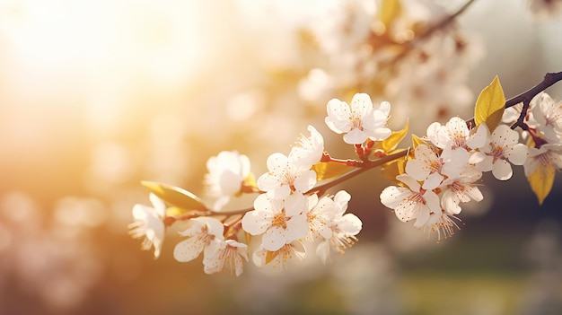 spring background with blurred nature background