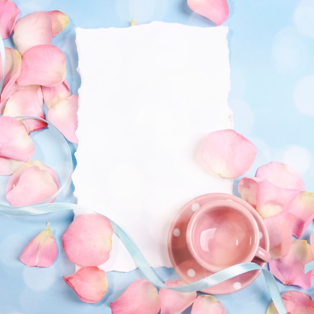 Spring background with petals