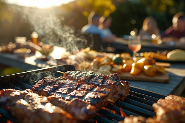 Photo spring bbq bliss group gathering for easter grilling fun