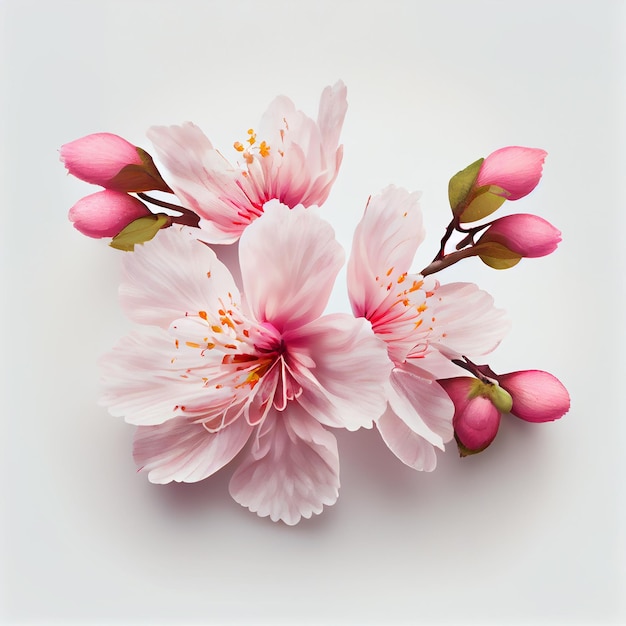 Spring Beauliful Cherry Blossom BackgroundGenerative AI