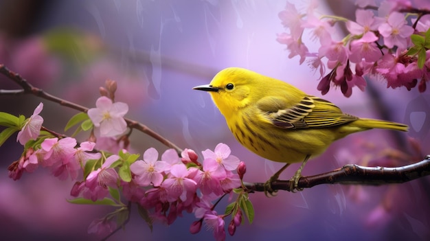 Spring bird vector