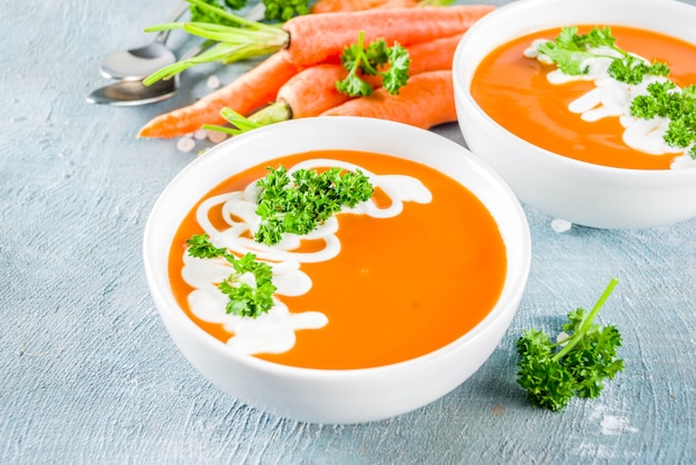 Spring carrot soup