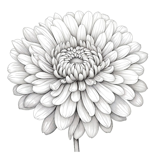 Spring Chrysanthemum flower ai generated