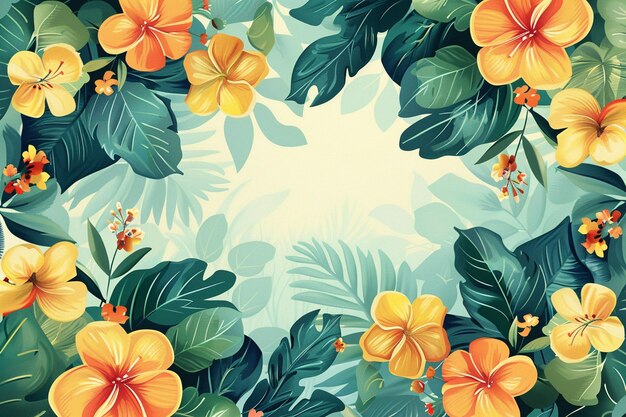 Spring Floral Background created with Generative AI