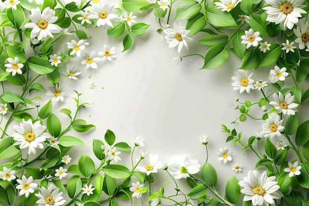 Spring Floral Background created with Generative AI