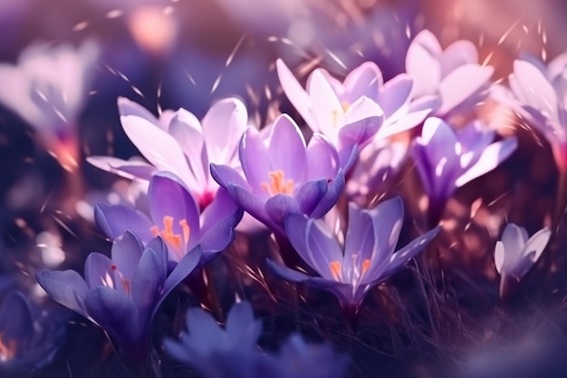 Весенний цветочный фон Нарциссы на фоне голубого неба с копией пространства слева