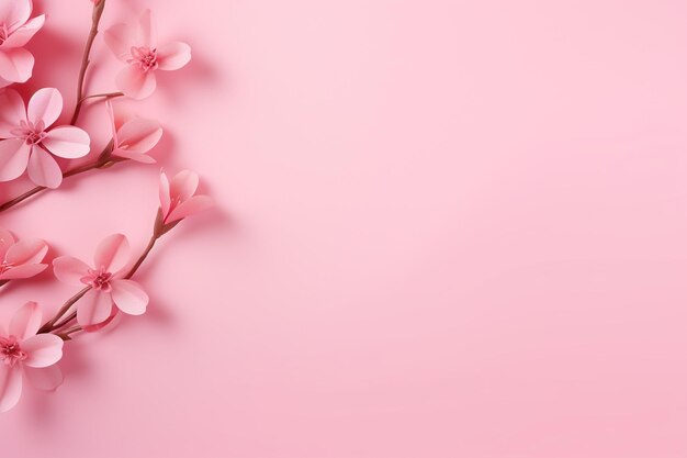 Spring flower background with text space