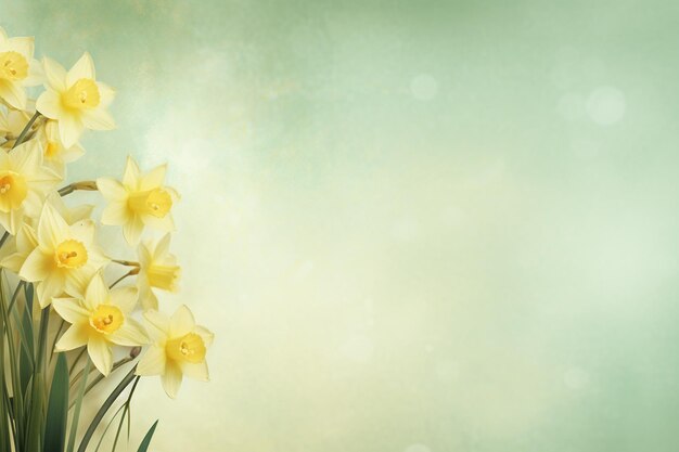 Spring flower background with text space