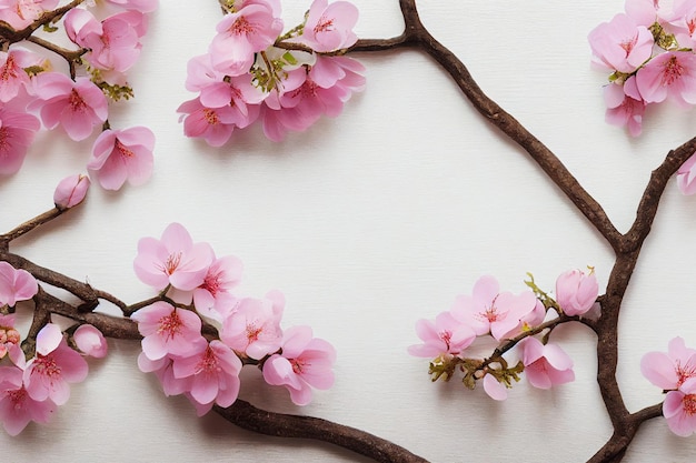 Spring Flower Branch Background