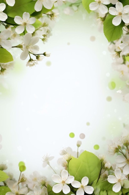 spring flowers frame spring background with flowers spring floral background