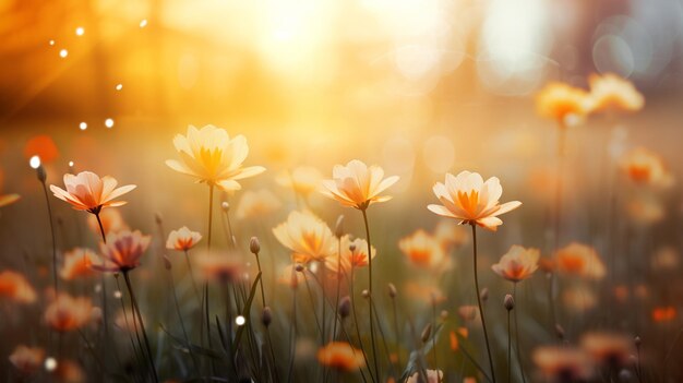 春の花 草の植物 自然 春のマクロ背景