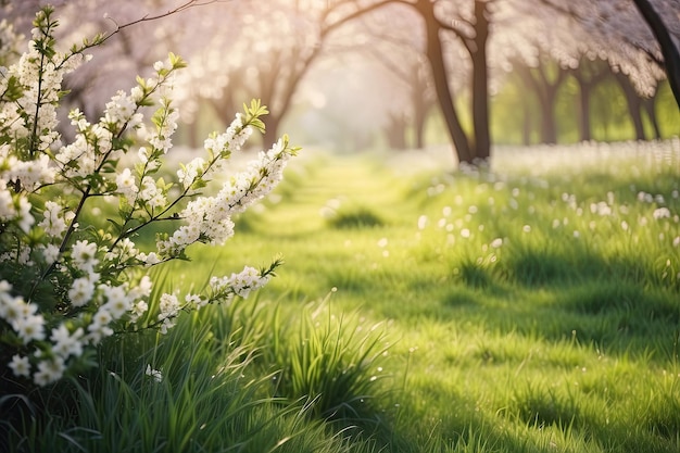 草の中の春の花